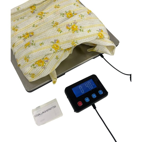 Vintage Youngland Girls Dress Size 12 Yellow Ditsy Floral Smocked Sundress NWT - Picture 10 of 10